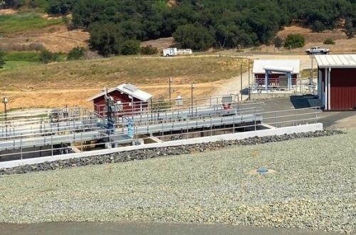 wastewater building on plant